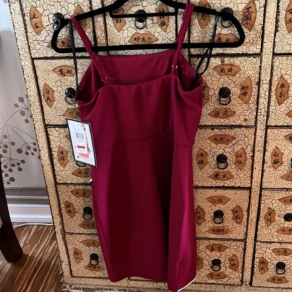 BCX Juniors' Embellished-Faux-Wrap Front Dress - Picture 2 of 11